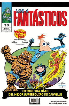 4 FANTASTICOS 08 LOS PORTADA ALTERNATIVA DISNEY
