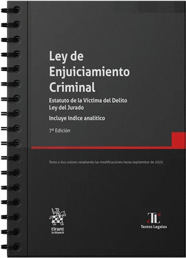 LEY DE ENJUICIAMIENTO CRIMINAL 2025 CON ANILLAS