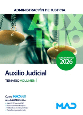 AUXILIO JUDICIAL TEMARIO VOL 1 2026