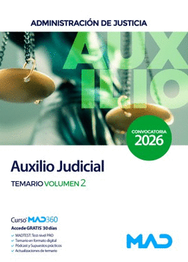 AUXILIO JUDICIAL TEMARIO VOL 2 2026