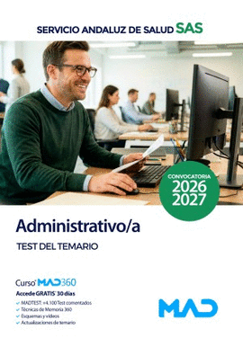 ADMINISTRATIVO /A SAS TEST DEL TEMARIO 2026 2027