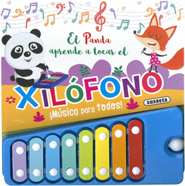 PANDA APRENDE A TOCAR EL XILOFONO EL