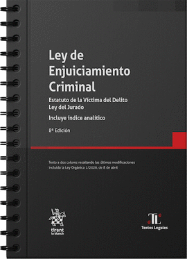 LEY DE ENJUICIAMIENTO CRIMINAL 2026 CON ANILLAS