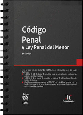 CODIGO PENAL Y LEY PENAL DEL MENOR 2026 CON ANILLAS