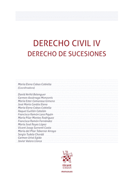 DERECHO CIVIL IV DERECHO DE SUCESIONES 2026