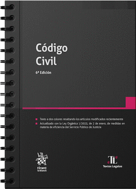 CODIGO CIVIL 2026 CON ANILLAS