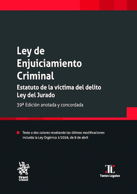 LEY DE ENJUICIAMIENTO CRIMINAL 2026