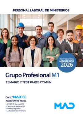 GRUPO PROFESIONAL M1 TEMARIO Y TEST PARTE COMUN 2026