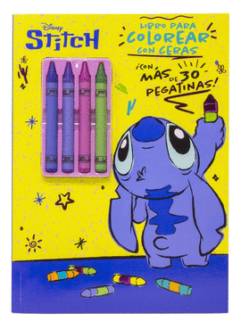 STITCH LIBRO PARA COLOREAR CON CERAS