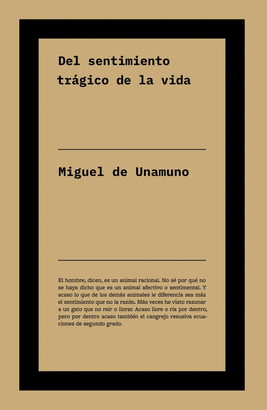 DEL SENTIMIENTO TRAGICO DE LA VIDA