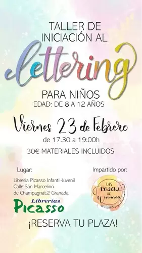 Taller de Iniciación al Lettering para niños