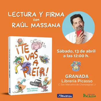 Lectura y firma del libro “¡TE CAS A REÍR!” de Raúl Massana.