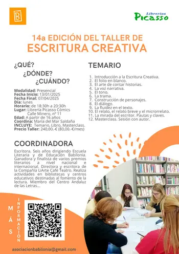 14ª Edición del Taller de Escritura Creativa.